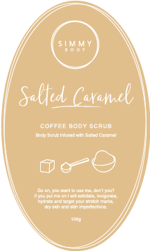 SALTED CARAMEL COFFEE BODY SCRUB - 100grams